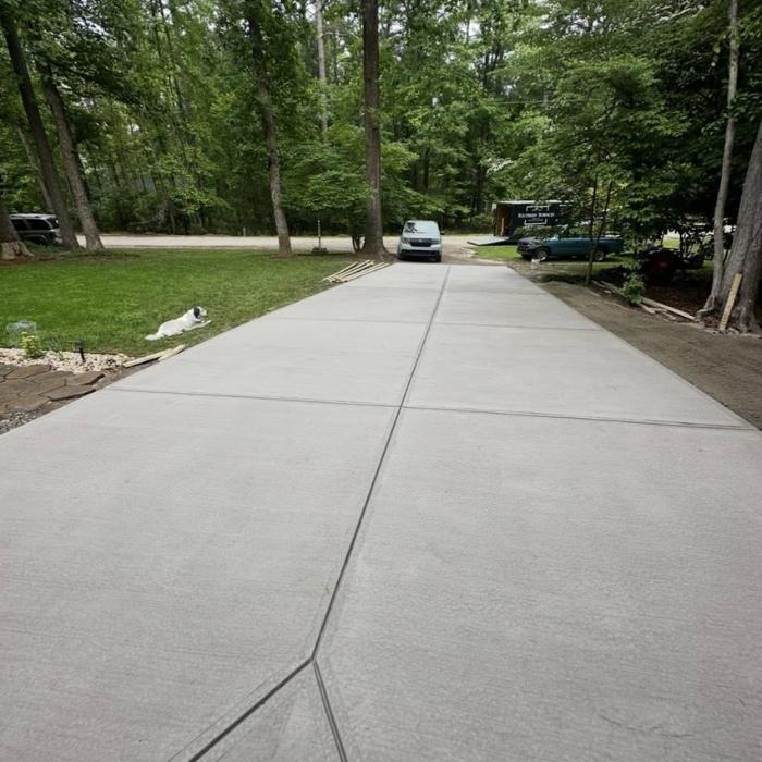 Concrete pad installation by Southern Surfaces LLC